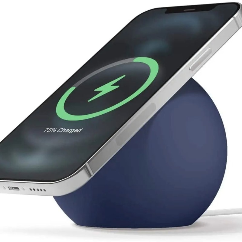 Magnetic Wireless Charger Stand For IPhone Ball Shape Desk Phone Holder 4