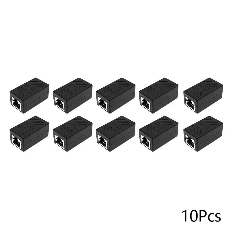 RJ45 Ethernet Coupler Cat6 Cat5e Female To Female LAN Cable Extender 3
