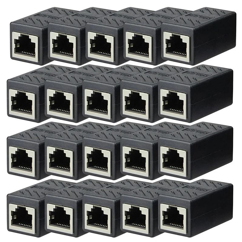 RJ45 Ethernet Coupler Cat6 Cat5e Female To Female LAN Cable Extender 5