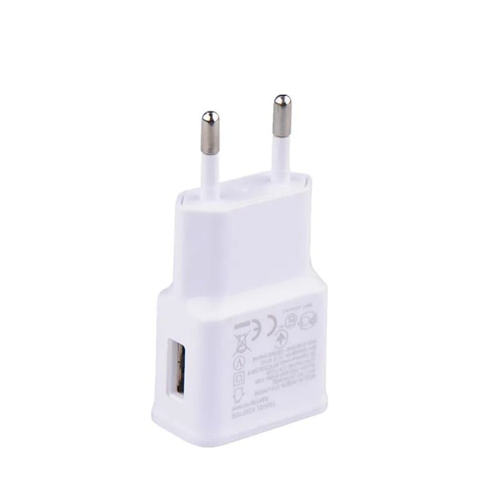 EU Plug Dual USB Wall Charger 5V 2A Fast Charging Travel Adapter 9