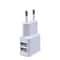 EU Plug Dual USB Wall Charger 5V 2A Fast Charging Travel Adapter 4