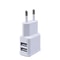 EU Plug Dual USB Wall Charger 5V 2A Fast Charging Travel Adapter 4
