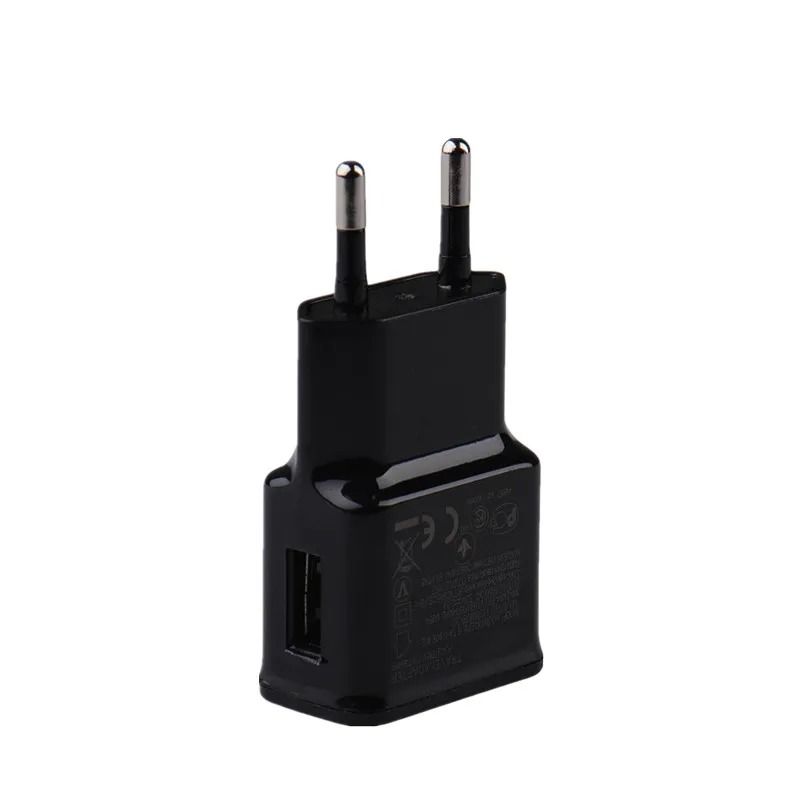EU Plug Dual USB Wall Charger 5V 2A Fast Charging Travel Adapter 5