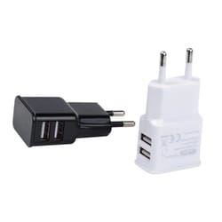 eu plug dual usb wall charger 5v 2a fast charging travel adapter