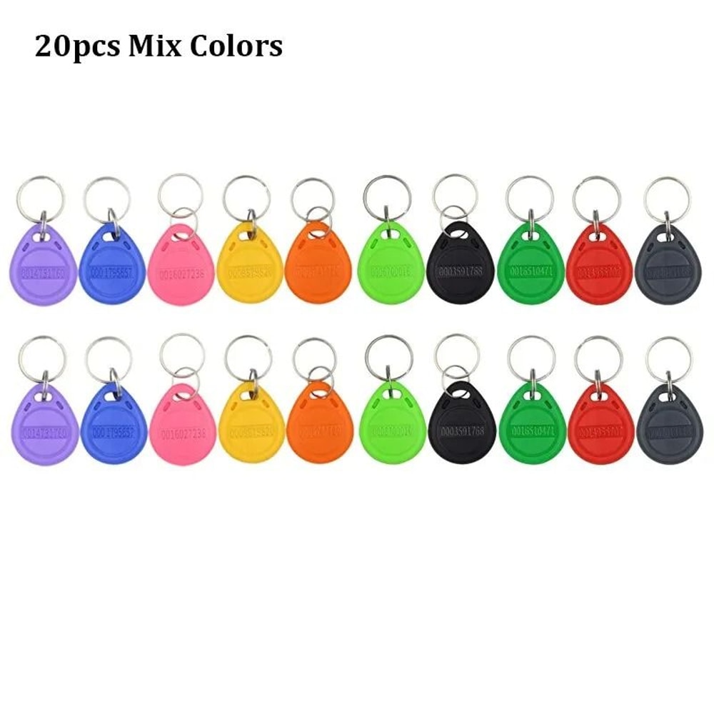 125kHz RFID Proximity Key Fob Access Control Keychain Tags 8