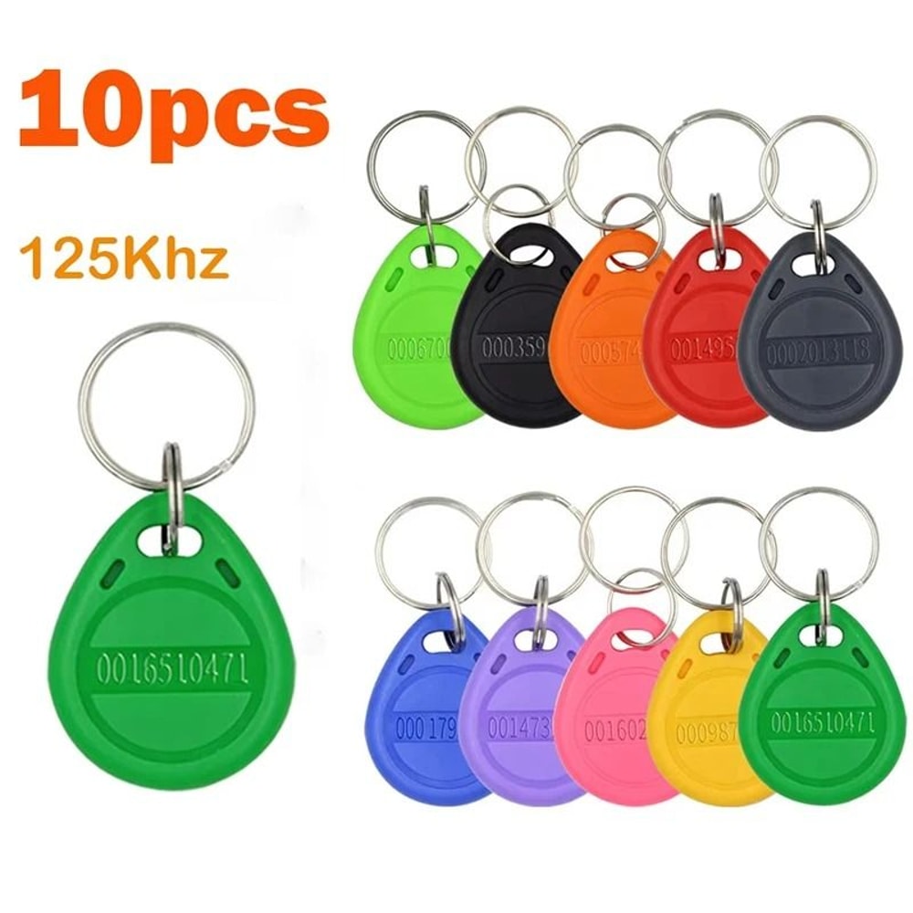 125kHz RFID Proximity Key Fob Access Control Keychain Tags 13