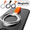 Magnetic Phone Ring Stand Holder With Strap For MagSafe IPhone 9