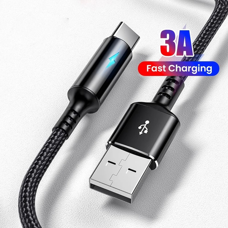 Short USB Charging Cable 025m Fast Charging Data Cord Type C Micro USB 6