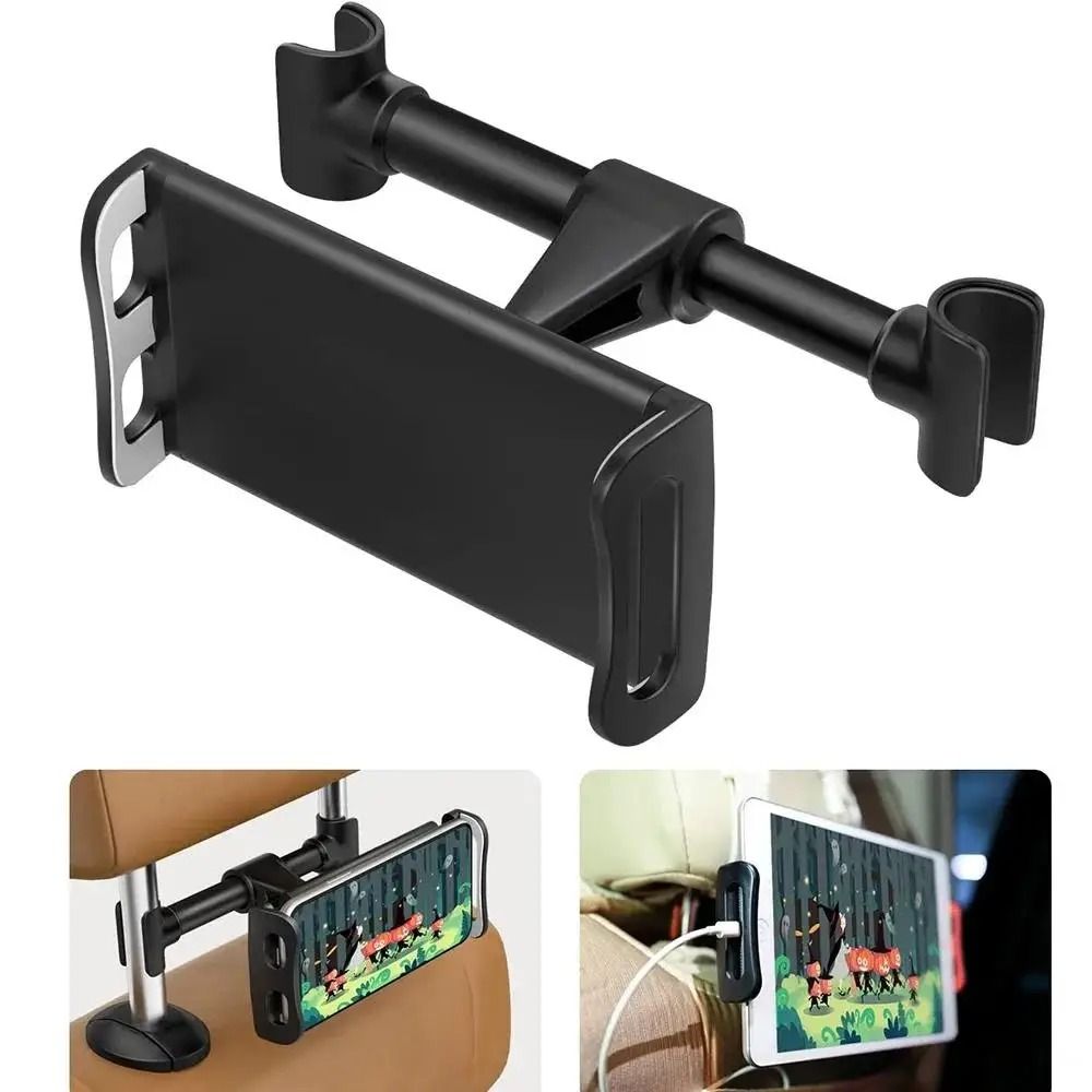 Universal Car Headrest Phone Holder Telescopic Tablet Mount Anti Shake 5