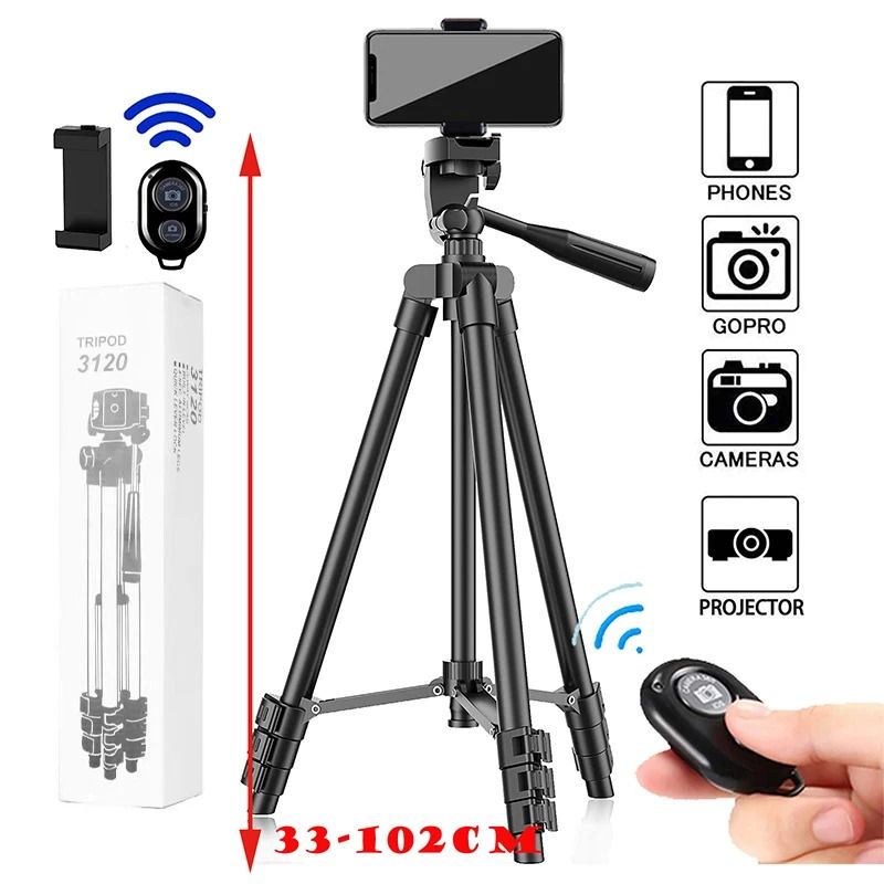 Lightweight Phone Tripod Stand With Bluetooth Remote For Photography 2