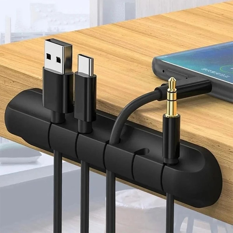 Adhesive Cable Holder Clips Desktop Cord Organizer For Charging Cables 9
