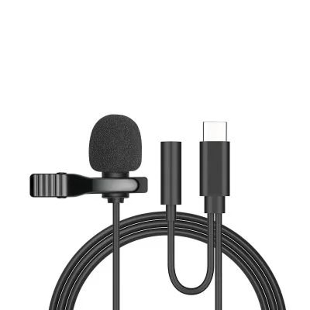 Clip On USB Condenser Lavalier Microphone With Type C And 35mm Jack 4