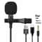 Clip On USB Condenser Lavalier Microphone With Type C And 35mm Jack 10