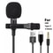 Clip On USB Condenser Lavalier Microphone With Type C And 35mm Jack 10