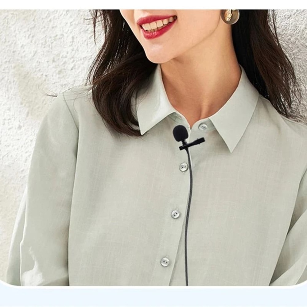 Clip On USB Condenser Lavalier Microphone With Type C And 35mm Jack 9