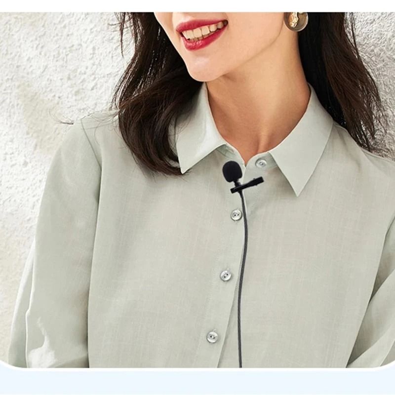 Clip On USB Condenser Lavalier Microphone With Type C And 35mm Jack 9