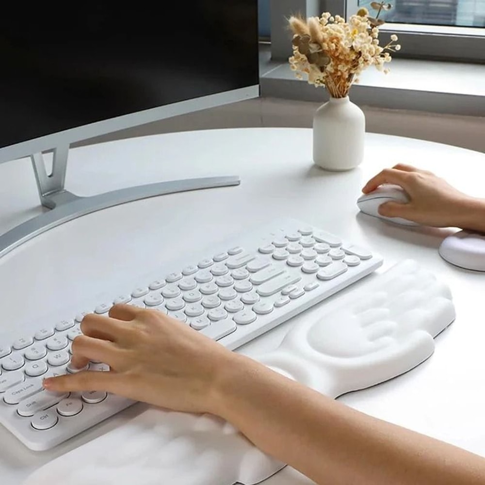 Angel Wings Ergonomic Wrist Rest Mouse Pad With Memory Foam Support 11