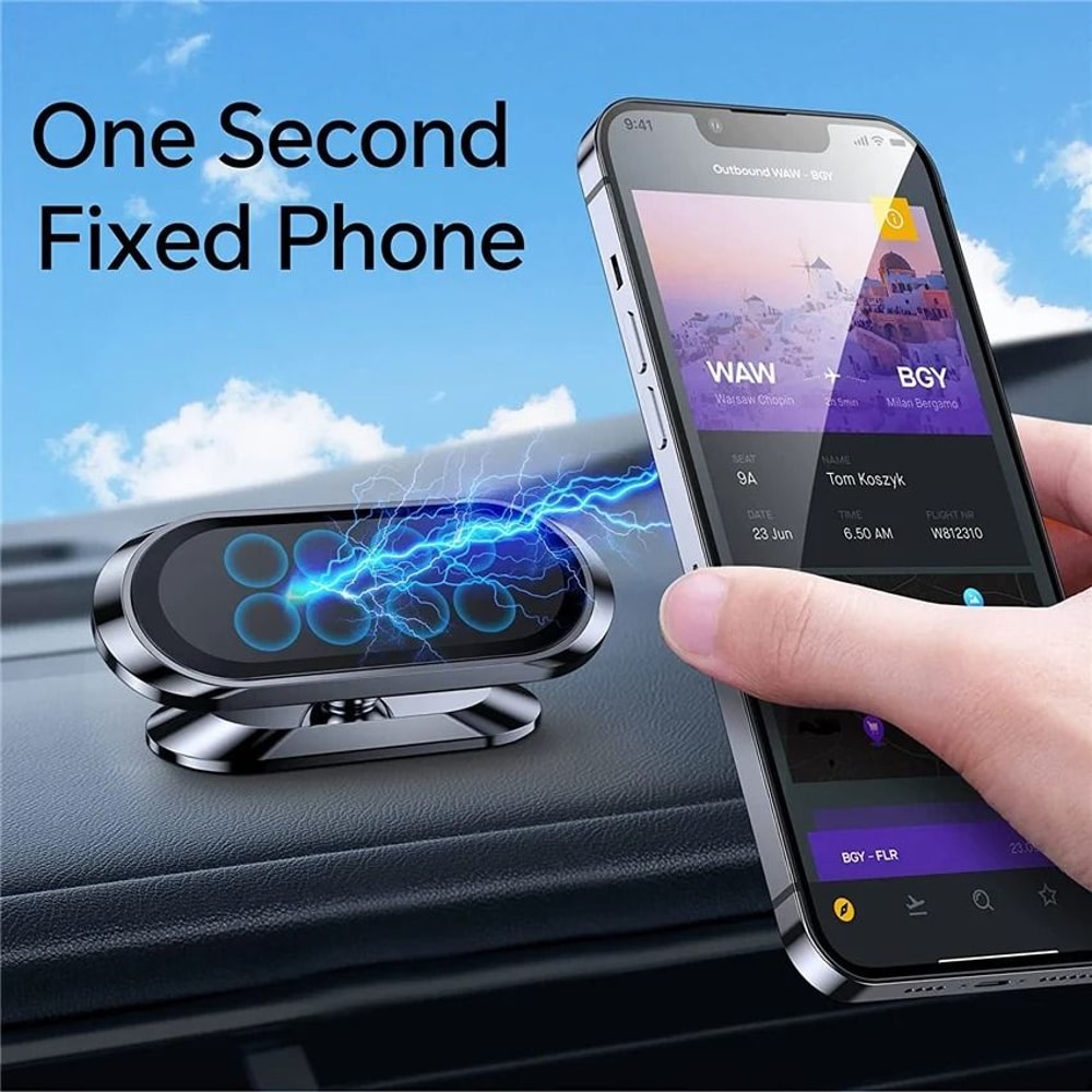 Rotatable Magnetic Car Phone Holder Stand For Smartphones And GPS 0