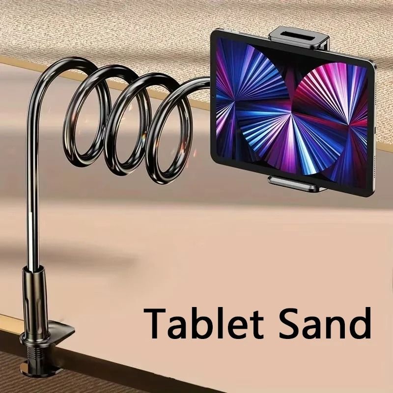 Flexible Gooseneck Tablet Holder Stand With Clamp For Bed And Desk 0