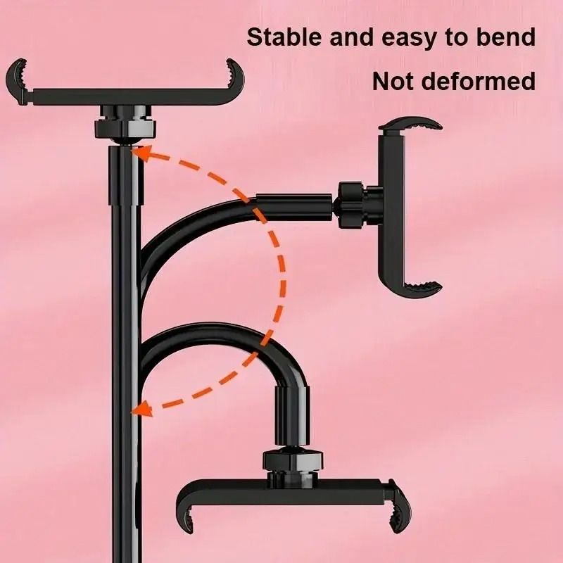Flexible Gooseneck Tablet Holder Stand With Clamp For Bed And Desk 8
