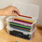 Transparent Plastic Pencil Case Box For Students Stationery Storage 9