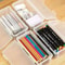 Transparent Plastic Pencil Case Box For Students Stationery Storage 8