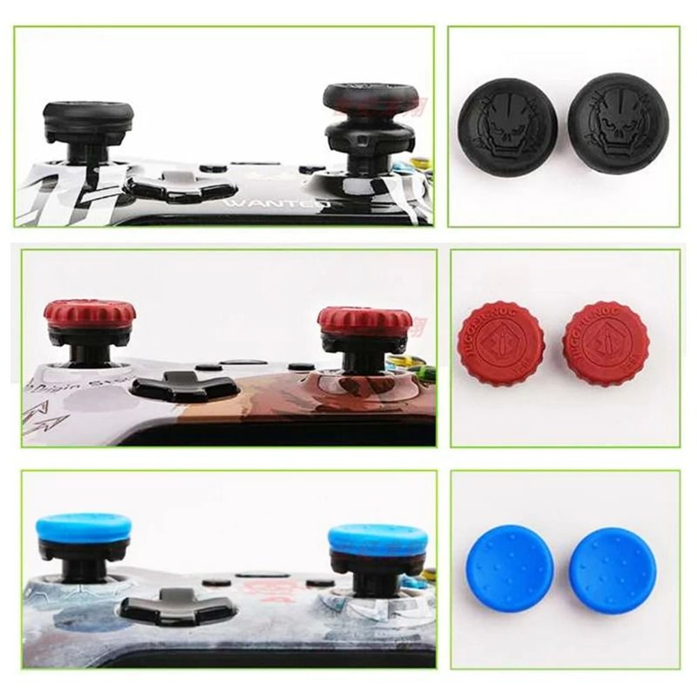 Thumb Stick Grip Extenders For PS4 And PS5 Controller High Low Rise Caps 9