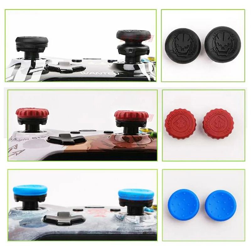 Thumb Stick Grip Extenders For PS4 And PS5 Controller High Low Rise Caps 9