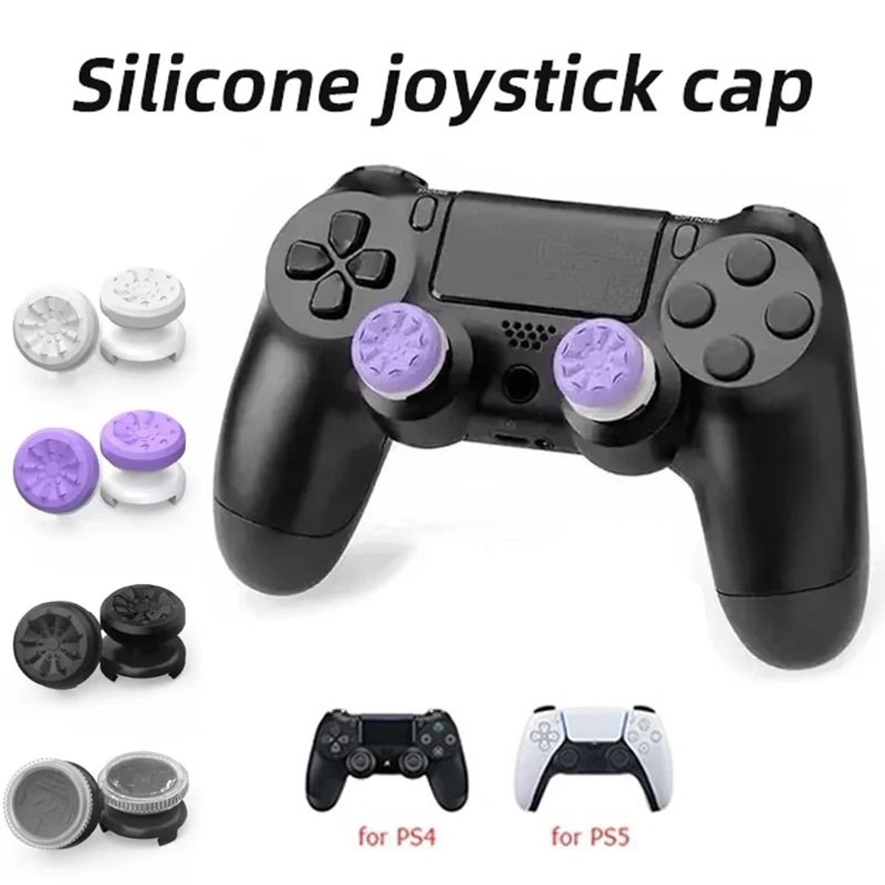 Thumb Stick Grip Extenders For PS4 And PS5 Controller High Low Rise Caps 10