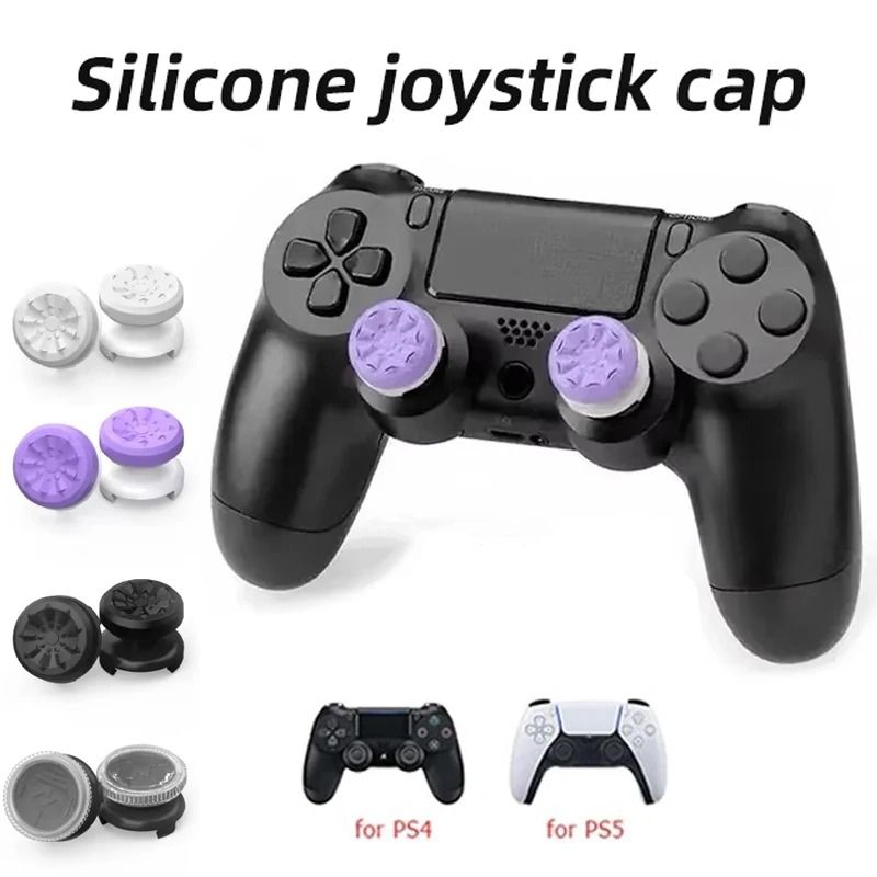 Thumb Stick Grip Extenders For PS4 And PS5 Controller High Low Rise Caps 10