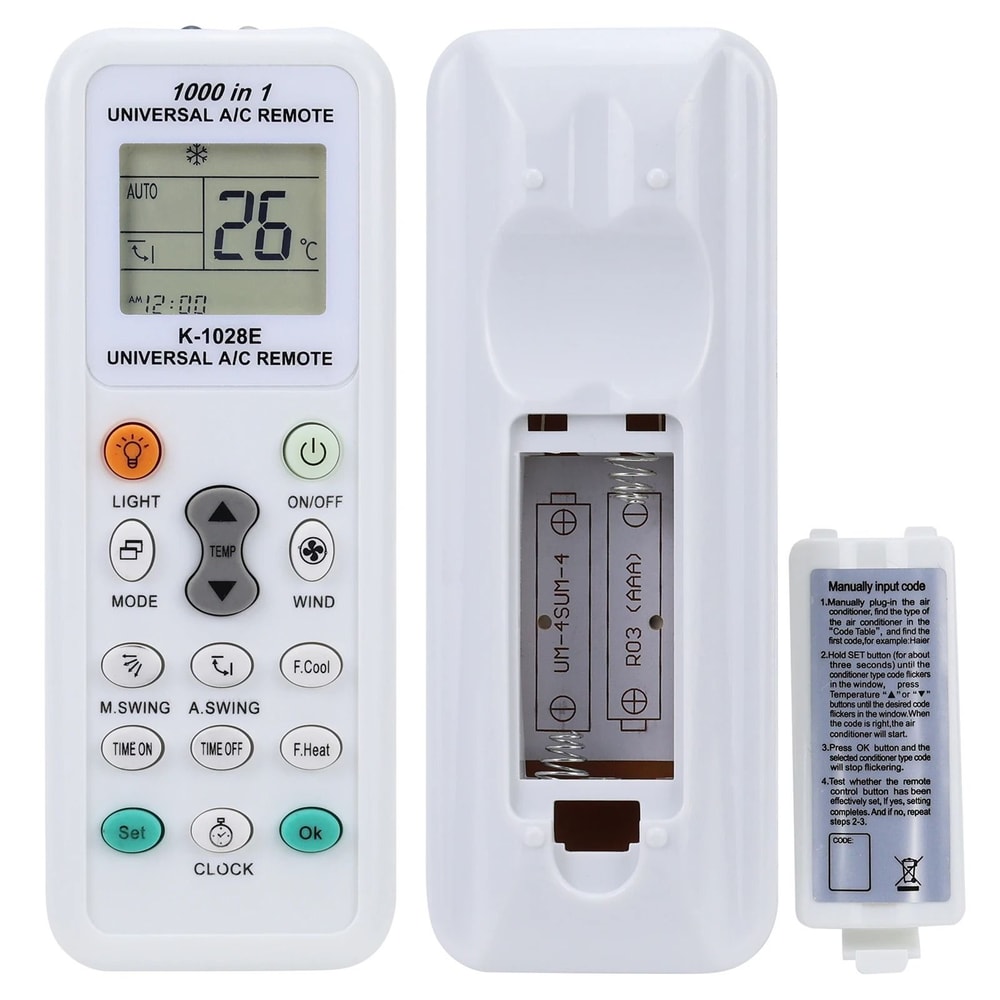 Universal Air Conditioner Remote Control With LCD Display One Touch Setup 1