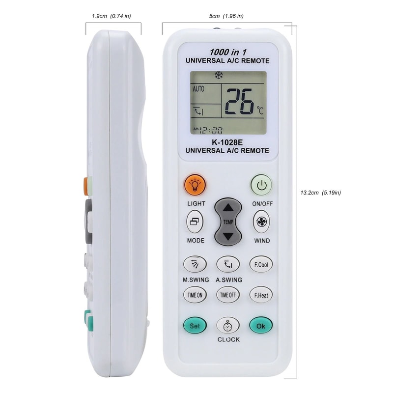 Universal Air Conditioner Remote Control With LCD Display One Touch Setup 5