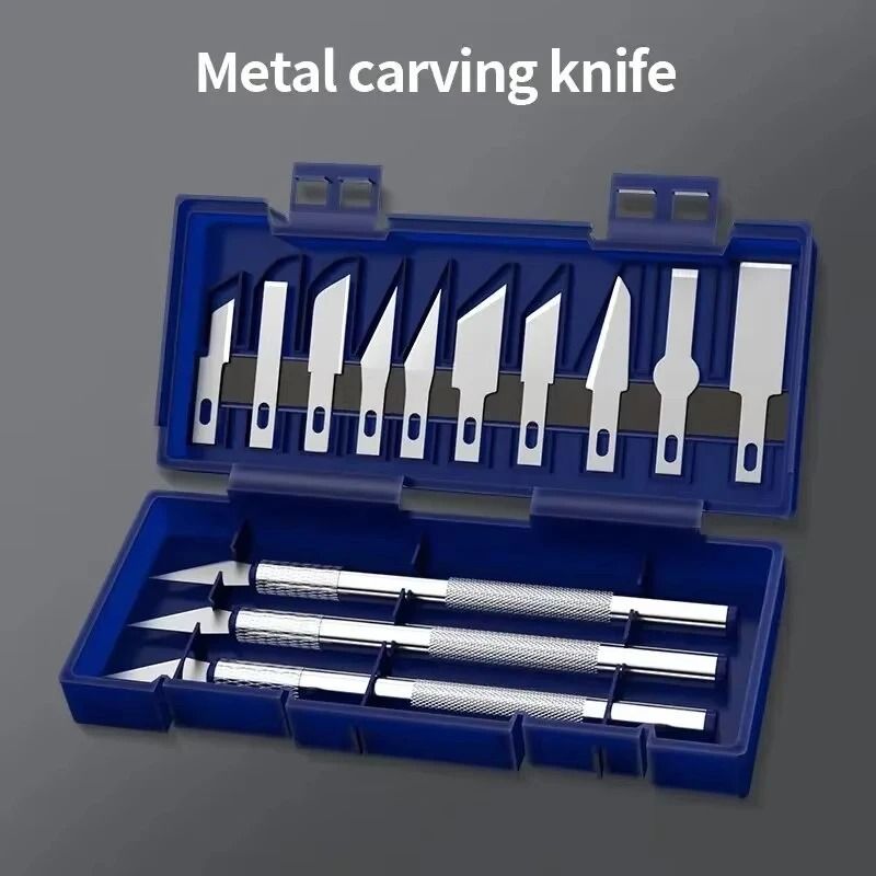 Precision Metal Craft Knife Set Non Slip Scalpel Tools For Arts And Engraving 6