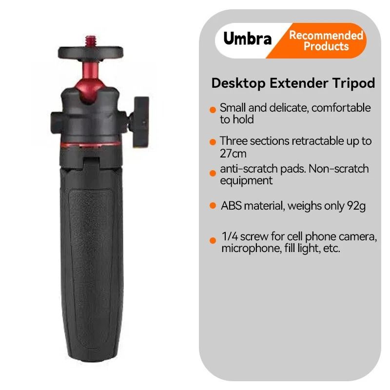 MT 08 Mini Tripod With 360 Degree Ball Head And Cold Shoe Mount 6