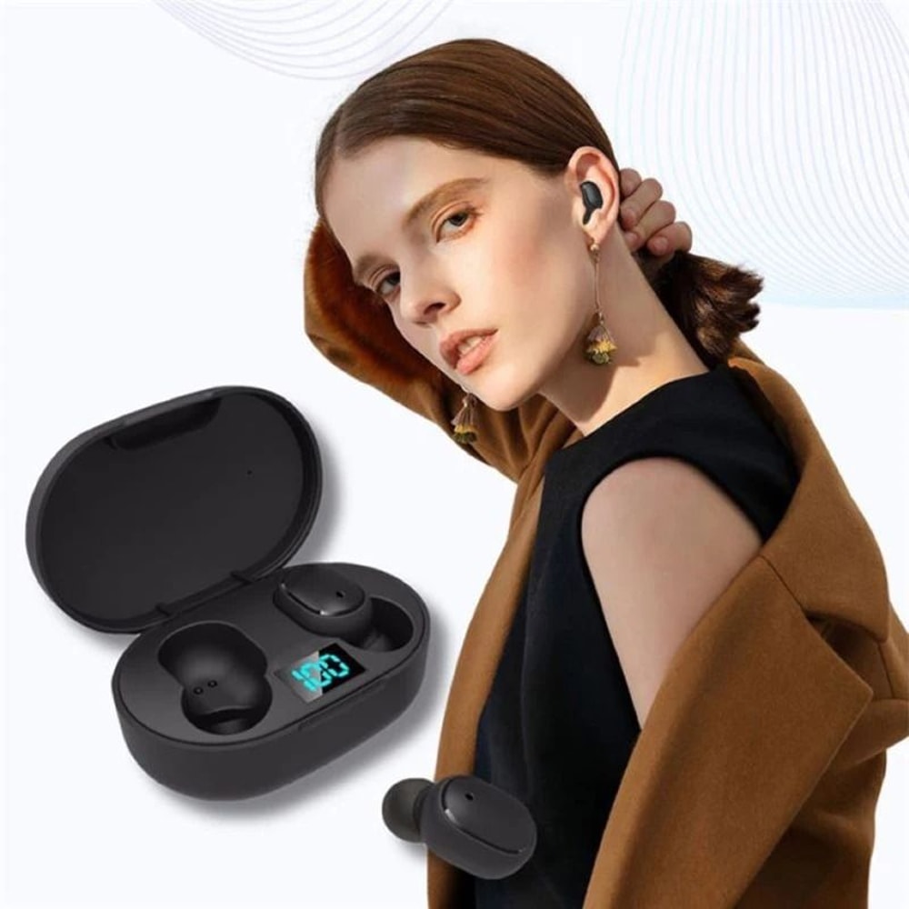 E6S TWS Wireless Bluetooth Earbuds With LED Display And Noise Reduction 6
