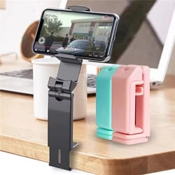 portable foldable airplane phone holder 360 rotation hands free travel stand