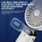 Foldable Portable Mini Fan With Neck Hanging Strap And Phone Stand USB Rechargeable 5