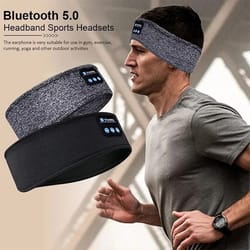 wireless bluetooth sleeping headband soft sports music headphones for comfort fit