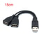 USB 20 USB Splitter Adapter 2 Port USB Hub Extension Cable For Laptop And PC 1