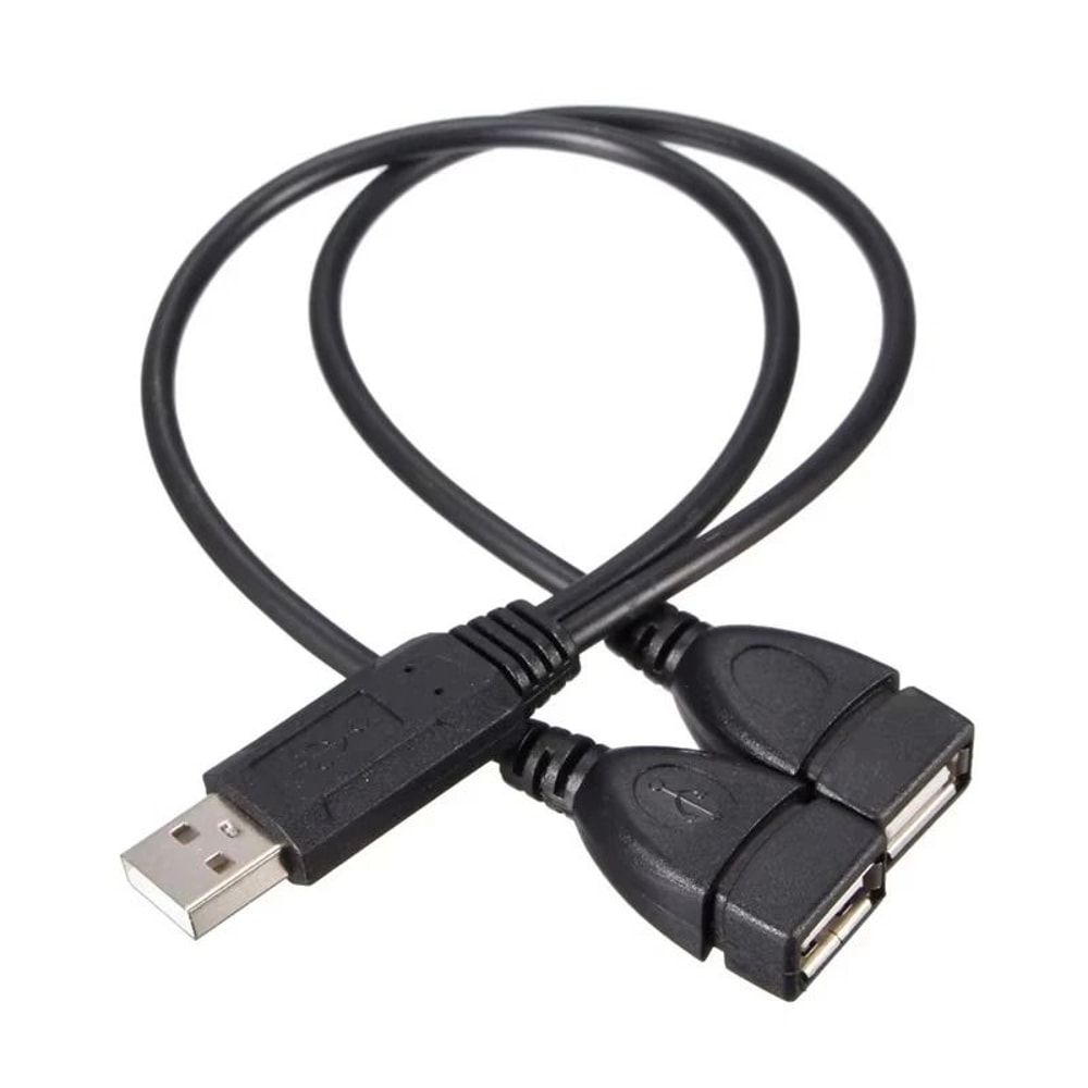 USB 20 USB Splitter Adapter 2 Port USB Hub Extension Cable For Laptop And PC 0