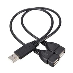 usb 2.0 usb splitter adapter 2 port usb hub extension cable for laptop and pc