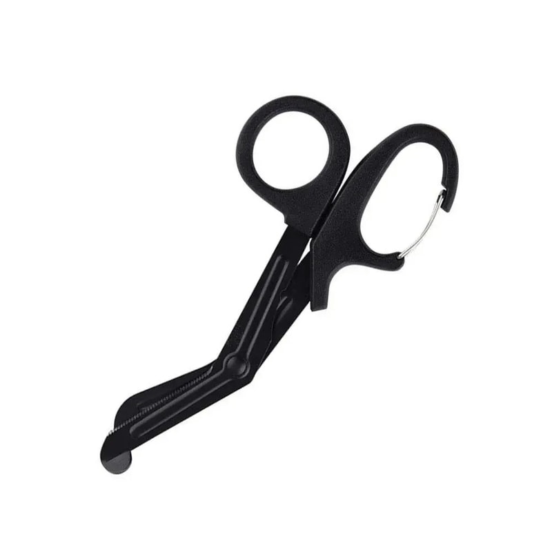 Stainless Steel Trauma Shears With Carabiner Emergency Bandage Cutting Scissors 2