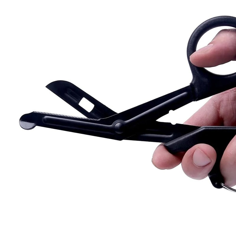 Stainless Steel Trauma Shears With Carabiner Emergency Bandage Cutting Scissors 7