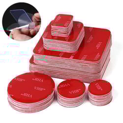 10pcs transparent double sided tape strong traceless waterproof mounting strips