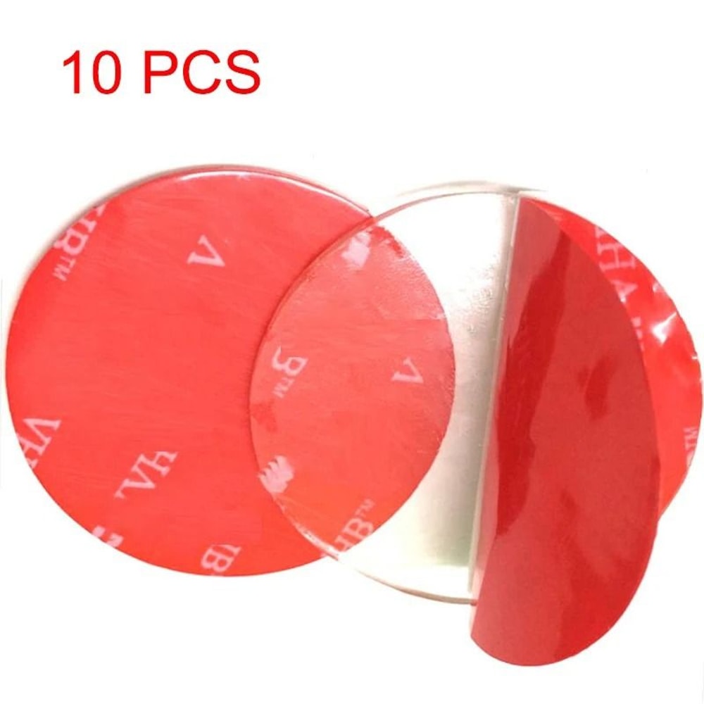 10PCS Transparent Double Sided Tape Strong Traceless Waterproof Mounting Strips 10