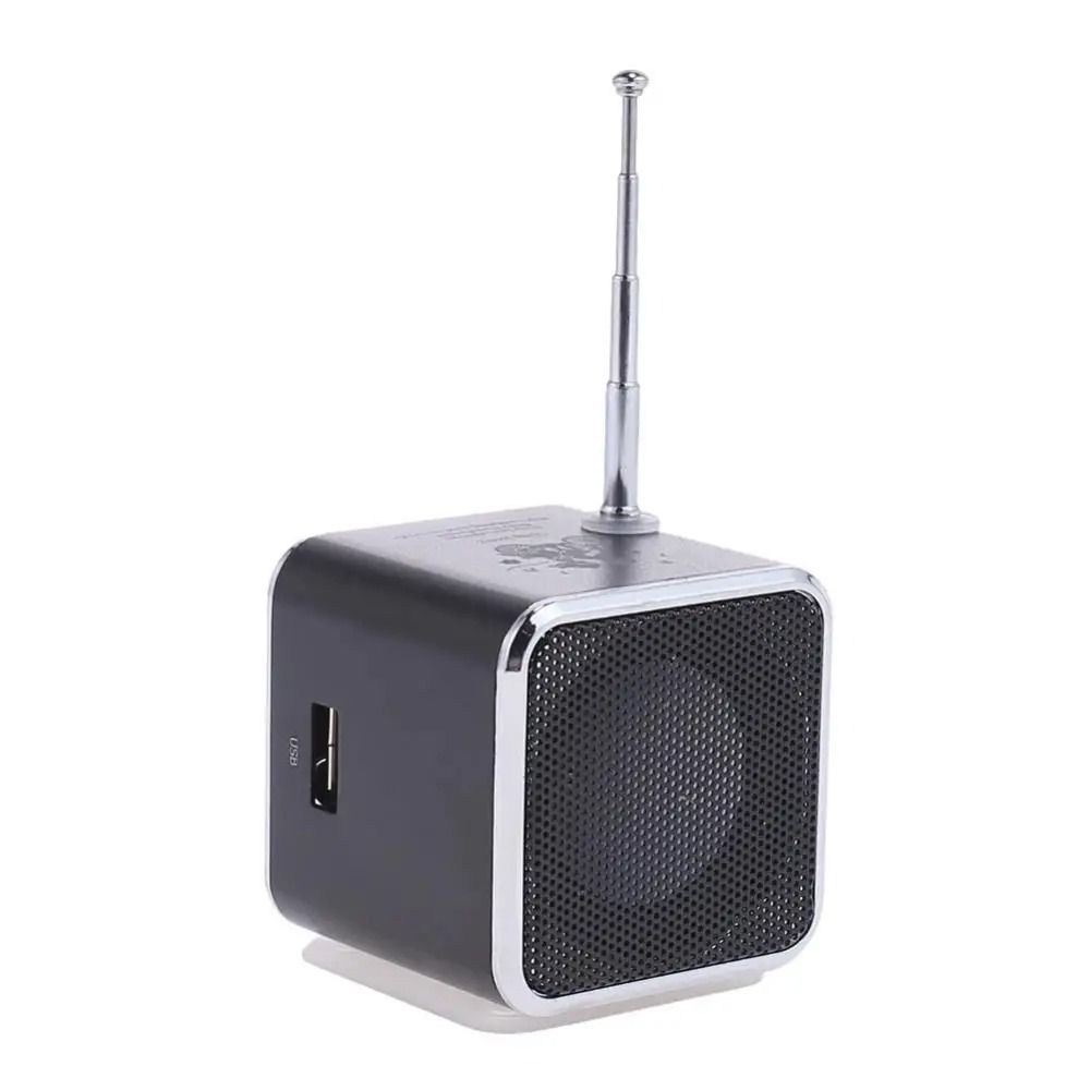 TDV26 Mini FM Radio Speaker MP3 Music Player Speaker With SD TF Card Support 0