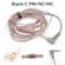 KZ 2 Pin Replacement Earphone Cable Oxygen Free Copper Silver Plated Cable With Mic 1