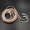 KZ 2 Pin Replacement Earphone Cable Oxygen Free Copper Silver Plated Cable With Mic 5