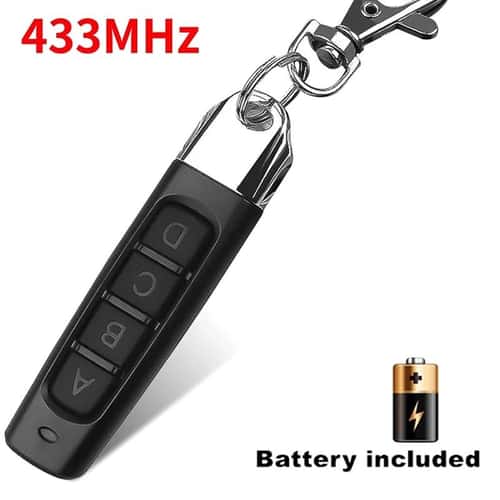 433MHz Garage Door Remote Control 4 Button Copy Remote Duplicator Key Fob