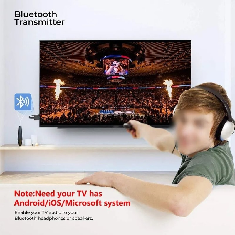 3 In 1 Bluetooth Audio Transmitter Receiver AUX RCA USB Wireless Adapter 5